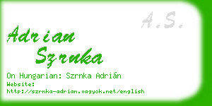 adrian szrnka business card